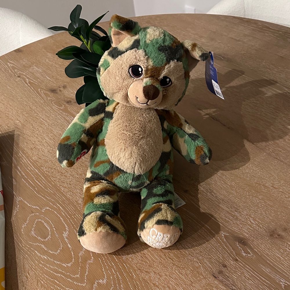 Great Wolf Camouflage Teddy Bear Plush NEW
